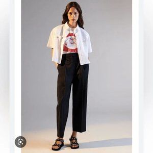 Sandro Navam Pleated Wide-Leg Pants size 6/38